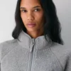 Polartec® Thermal Pro™ Raglan-Pullover mit Stehkragen und Reißverschluss