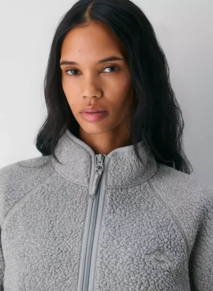 Polartec® Thermal Pro™ Raglan-Pullover mit Stehkragen und Reißverschluss