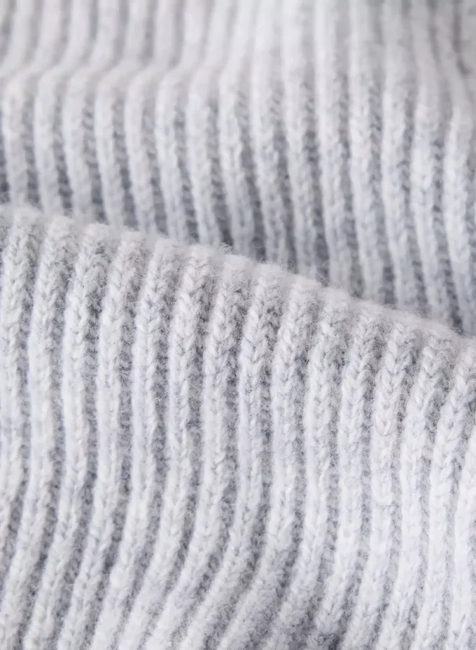Rippstrickkapuze
