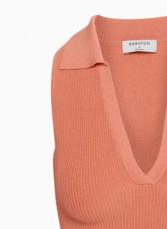 Sculpt Knit Polo Top Sculpt Knit Polo Top