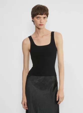 Sculpt Knit Squareneck Tank