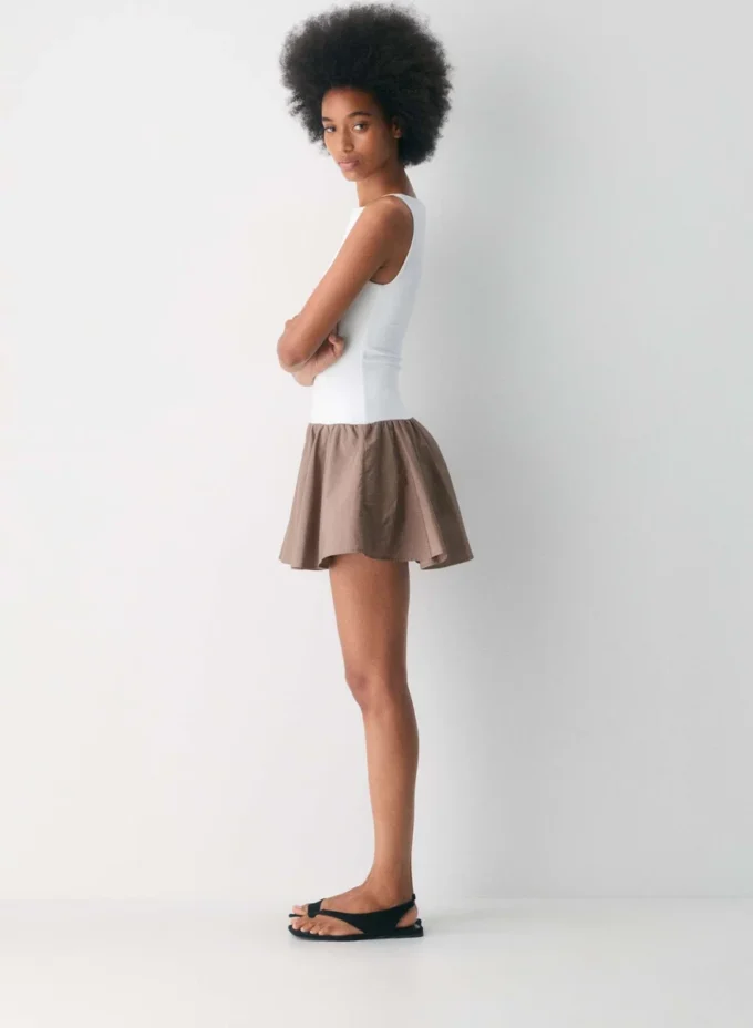 Segment Popeline-Kleid Segment Popeline-Kleid