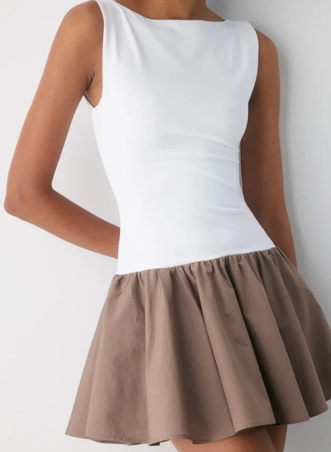 Segment Popeline-Kleid Segment Popeline-Kleid