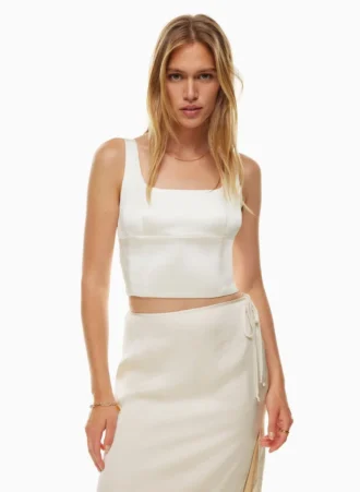 Shine Satin Bustier