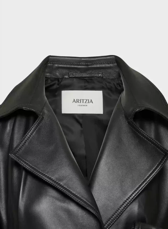 Silva Leder-Trenchcoat