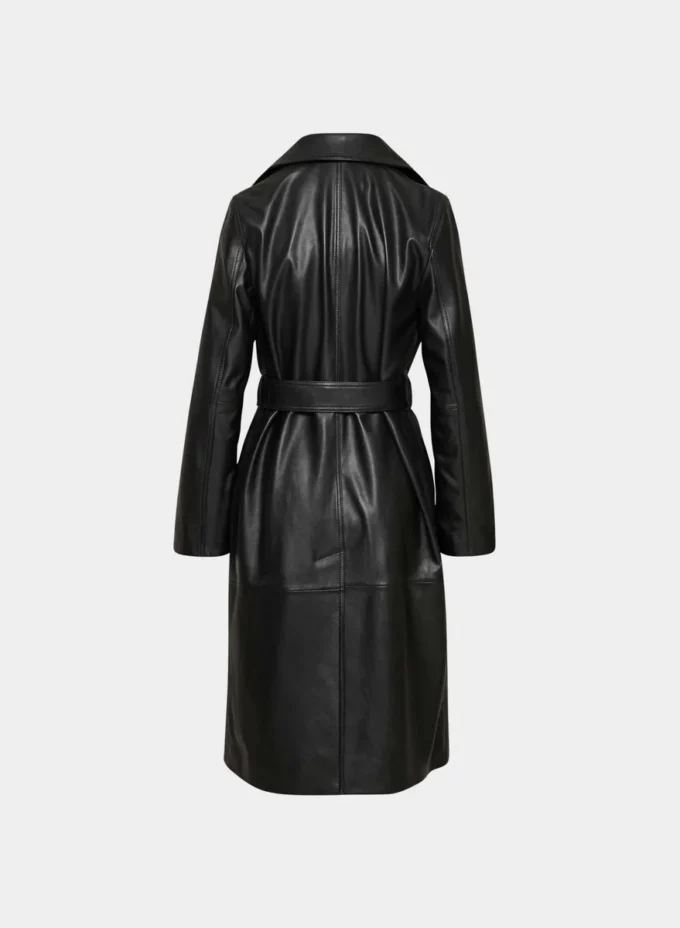 Silva Leder-Trenchcoat