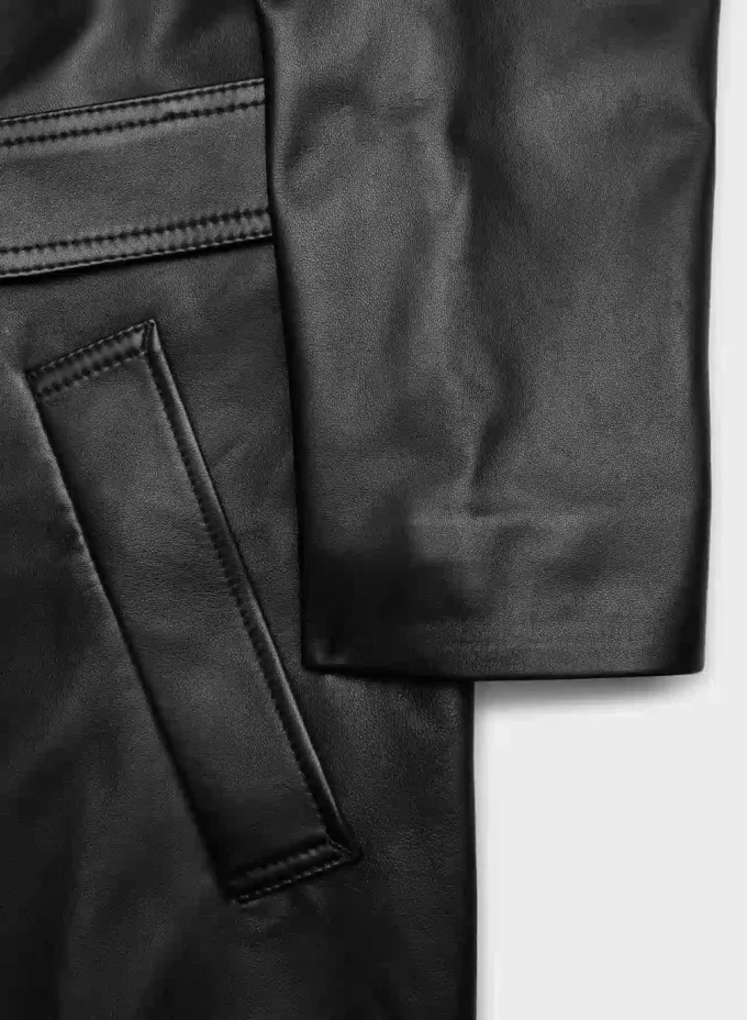 Silva Leder-Trenchcoat