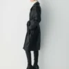 Silva Leder-Trenchcoat