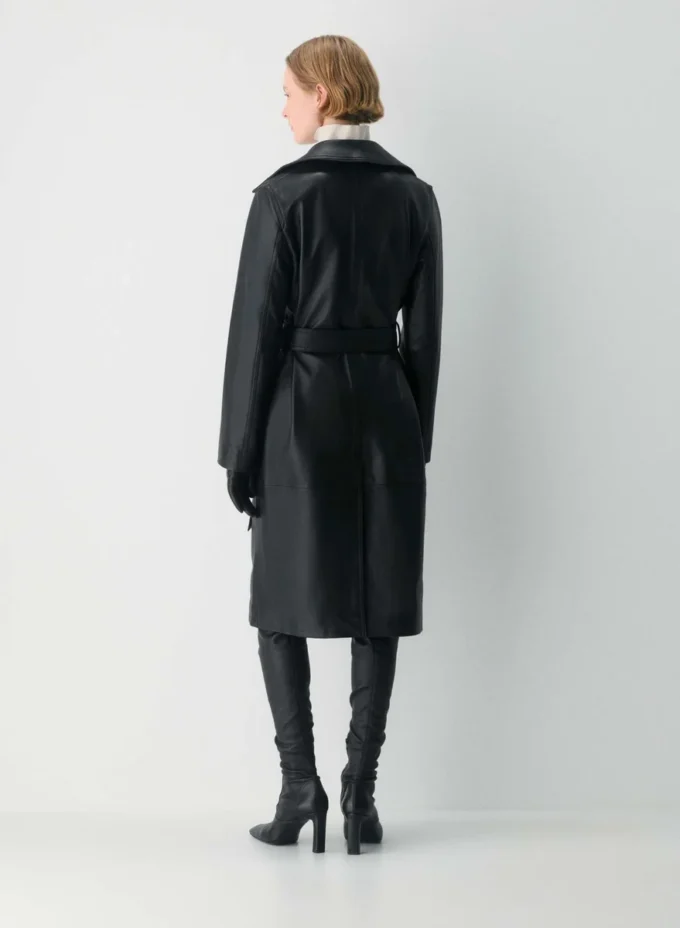 Silva Leder-Trenchcoat