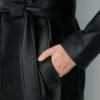 Silva Leder-Trenchcoat