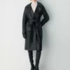 Silva Leder-Trenchcoat