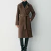 Silva Wildleder-Trenchcoat