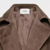 Silva Wildleder-Trenchcoat
