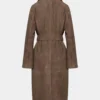 Silva Wildleder-Trenchcoat
