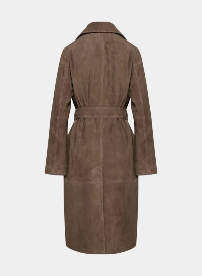 Silva Wildleder-Trenchcoat