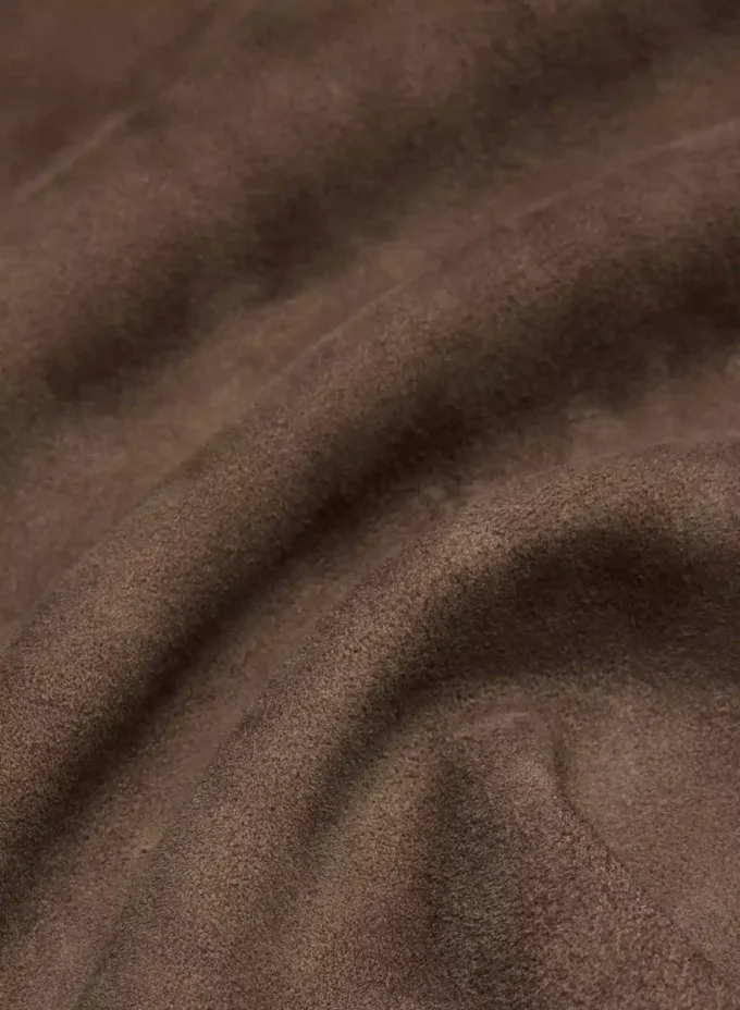 Silva Wildleder-Trenchcoat