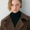 Silva Wildleder-Trenchcoat