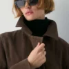 Silva Wildleder-Trenchcoat