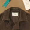 Silva Wildleder-Trenchcoat