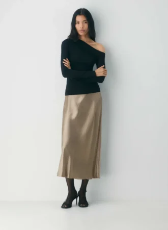 Slip Satin Maxi Rock