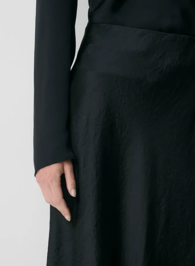 Slip-Satin-Midirock Slip-Satin-Midirock