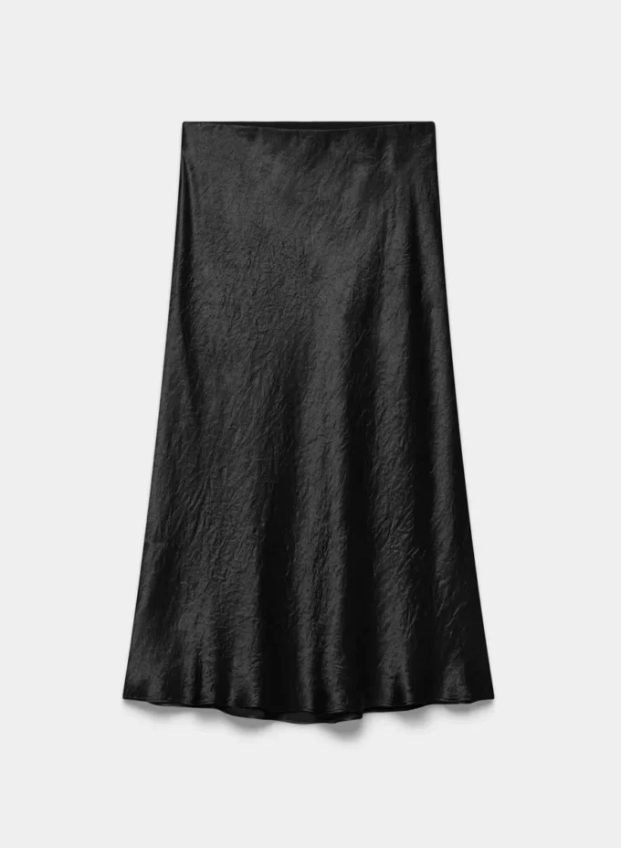Slip-Satin-Midirock Slip-Satin-Midirock