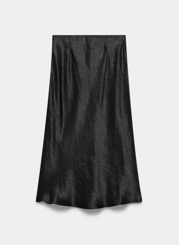 Slip-Satin-Midirock Slip-Satin-Midirock