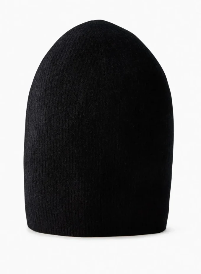 Slouchy-Mütze aus Kaschmir-Rippstrick Slouchy-Mütze aus Kaschmir-Rippstrick