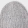 Slouchy-Mütze aus Kaschmir-Rippstrick