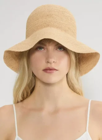 Sunbeam Raffia-Hut mit kurzer Krempe