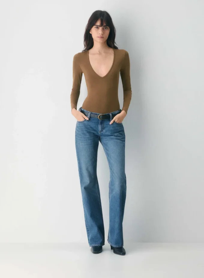 Weicher, nahtloser Lapis-Bodysuit Weicher, nahtloser Lapis-Bodysuit