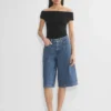 Werbung Denim-Shorts unterhalb des Knies Werbung Denim-Shorts unterhalb des Knies