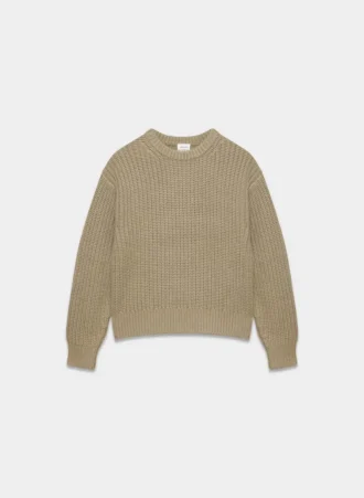 Wollpullover mit Rundhalsausschnitt